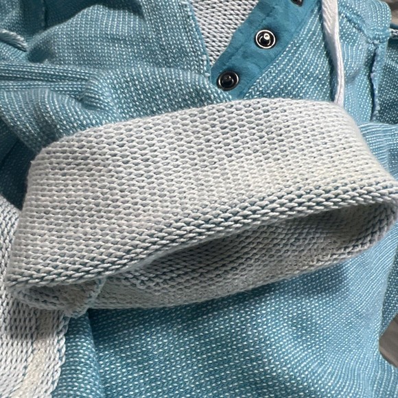 Soft Surroundings‎ Just Beachy French Terry Cloth Pullover Hooded Sweatshirt L - Picture 9 of 9